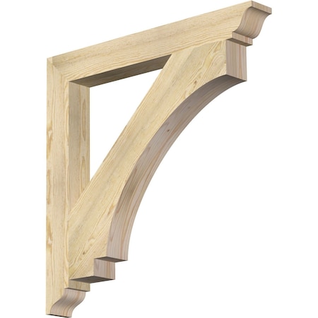 Ekena Millwork Imperial Traditional Rough Sawn Bracket, Douglas Fir, 4"W x 34"D x 34"H BKT04X34X34IMP01RDF
